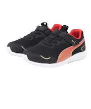 プーマ（PUMA）ジュニア ランニングシューズ ベルクロ ベルト付き レースシューズ スピードモンスター V4 ブラック 37890820 スポーツ シューズ