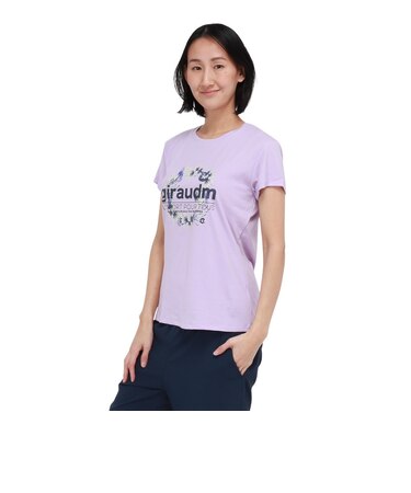 ドライプラスクール シャインブロックUV AURA 半袖Tシャツ CT6S0026-TR864-GRSD LAV