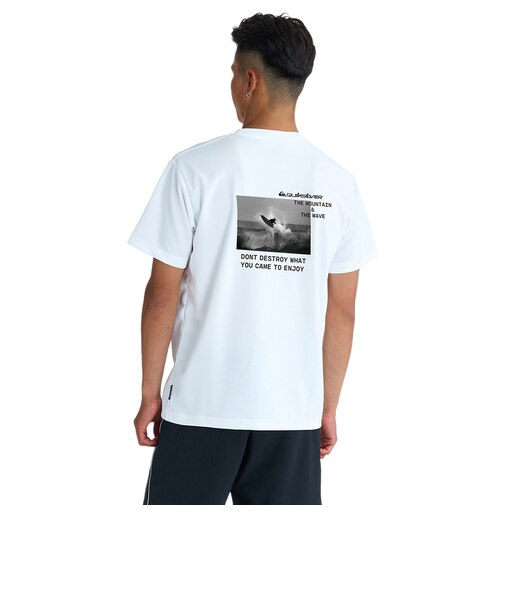 クイックシルバー（Quiksilver）ラッシュガード PHOTO 半袖 サーフTシャツ 速乾 26SPQLY261018WHT