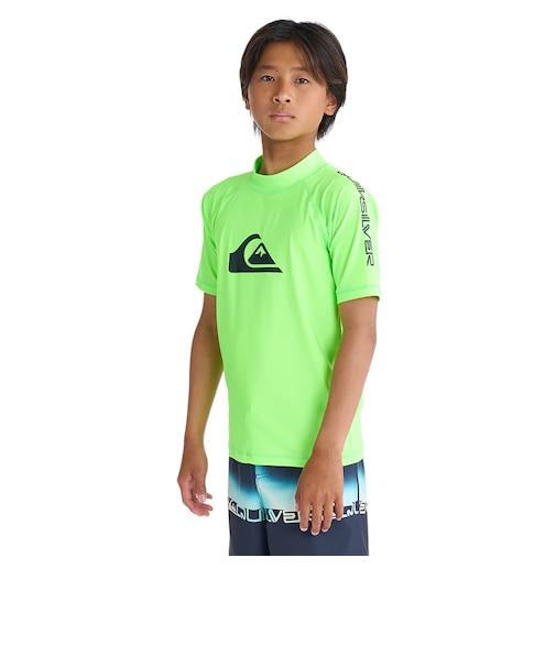 クイックシルバー（Quiksilver）ジュニア ALL TIME SR YOUTH 半袖ラッシュガード 速乾 UPF50+ ストレッチ 26SPKLY261…