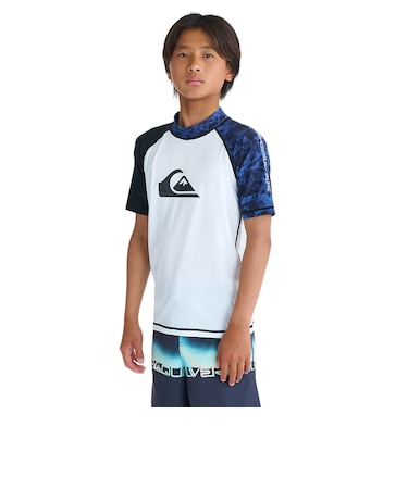 クイックシルバー（Quiksilver）ジュニア ALL TIME SR YOUTH 半袖ラッシュガード 速乾 UPF50+ ストレッチ 26SPKLY261…