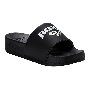 ロキシー（ROXY）シャワーサンダル スリッピー プラットフォーム 厚底スライドサンダル ブラック 26SPRSD261001BLK サンダル カジュアル シ…