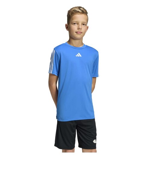 アディダス（adidas）キッズ トレイン エッセンシャルズ スリーストライプス 半袖Tシャツ KQH02-KB6817