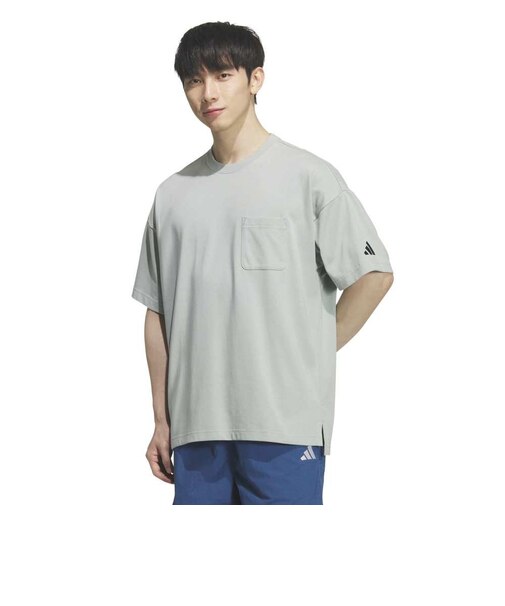 アディダス（adidas）ルーズフィット ヘビーシングルジャージー 半袖ポケットTシャツ KQD20-KF1332