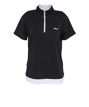 フィラ（FILA）テニスウェア フェイクハーフジップTシャツ CE6SAW039-BK0