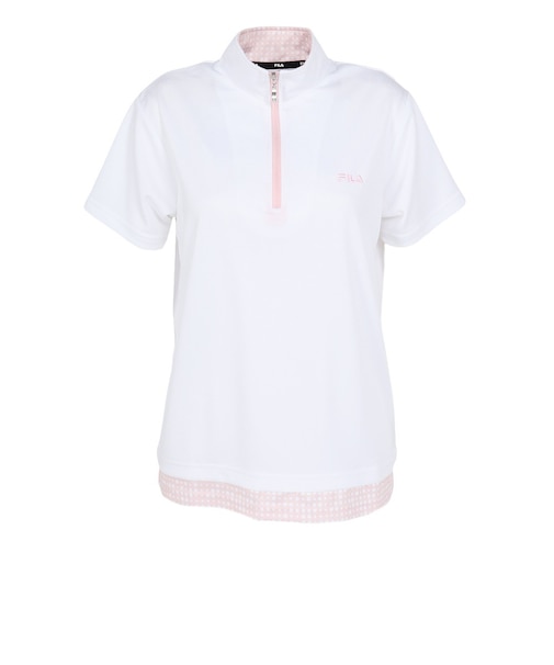 フィラ（FILA）テニスウェア フェイクハーフジップTシャツ CE6SAW039-WT0