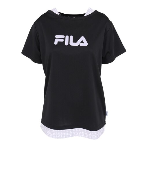 フィラ（FILA）テニスウェア 半袖フェイクTシャツ CE6SAW040-BK0