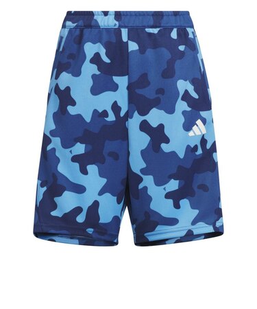 アディダス（adidas）ジュニア エッセンシャルズ カモ パック ルーズフィット ダブルAOPニットショーツ DVM63-KF9046