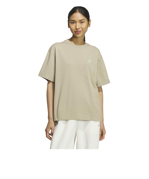 アディダス（adidas）エッセンシャルズ プラス スモールロゴ ルーズフィット半袖Tシャツ L3156-KF8273