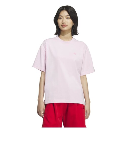 アディダス（adidas）エッセンシャルズ プラス スモールロゴ ルーズフィット半袖Tシャツ L3156-KF8271