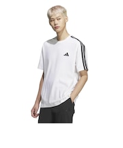 アディダス（adidas）エッセンシャルズ プラス ルーズフィット スリーストライプス シングルジャージー半袖Tシャツ U4243-KF3739