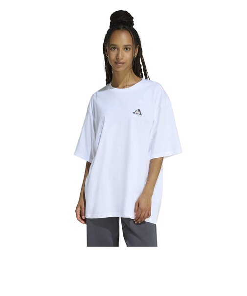 アディダス（adidas）ソフトサイド オーバーサイズ グラフィック Tシャツ QD624-KA5091