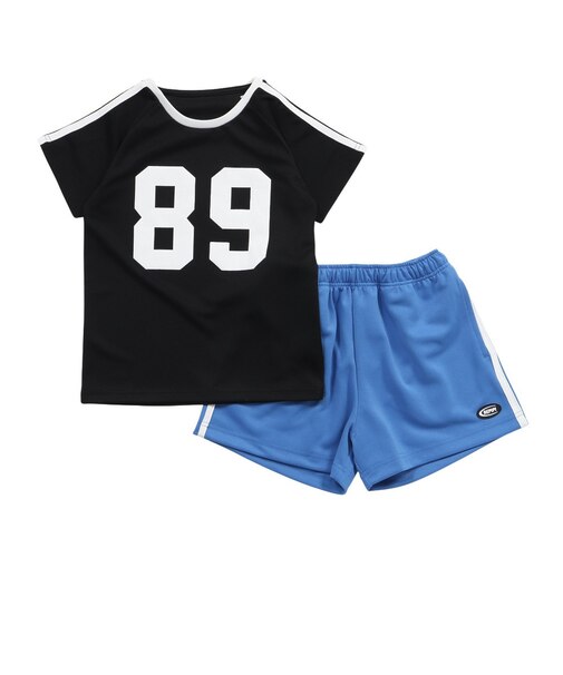 ジュニア Tシャツハーフパンツ 上下セット 116844 BK