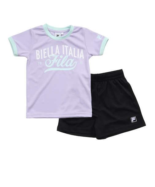 フィラ（FILA）ジュニア Tシャツハーフパンツ 上下セット 116717 LAV