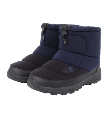 ザ・ノース・フェイス（THE NORTH FACE）ブーツ ヌプシ ブーティ ショート ポーラテック ネイビー ブラック NF52473 UK ショートブーツ…