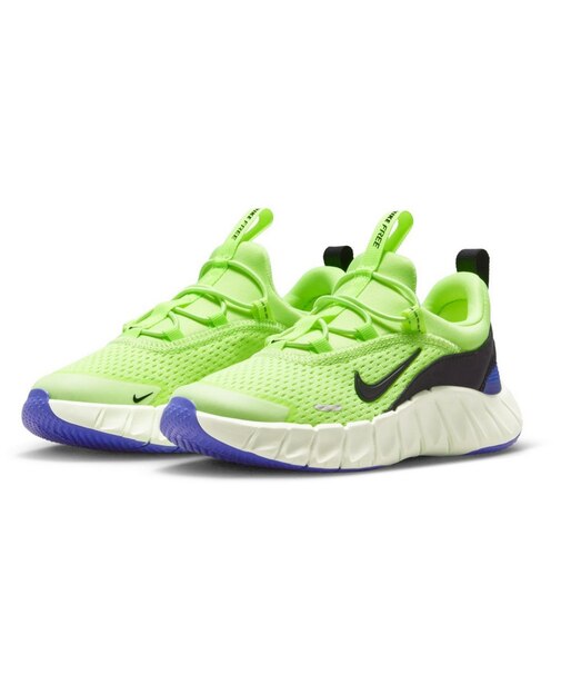 ナイキ（NIKE）ジュニア スポーツシューズ ベルクロ ベルト付き スニーカー フリー ライド PS フラッシュグリーン IQ5811-700 スポーツ シュ…