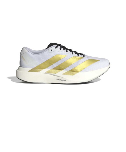 アディダス（adidas）ランニングシューズ トレーニングシューズ 部活 アディゼロ EVO SL ウーブン ホワイト ゴールド OOS26-JQ4441 ス…