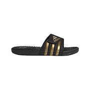 アディダス（adidas）シャワーサンダル アディサージ ブラック ゴールド DBF18-EG6517 スポーツサンダル マッサージサンダル