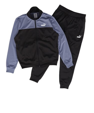 プーマ（PUMA）ポリ カラーブロック スーツ 上下セット 694070 01 BLK