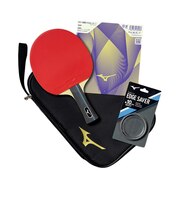 ミズノ（MIZUNO）卓球ラケット シェイク TECHNIXスタートセット ゴールド 83JTTD9095