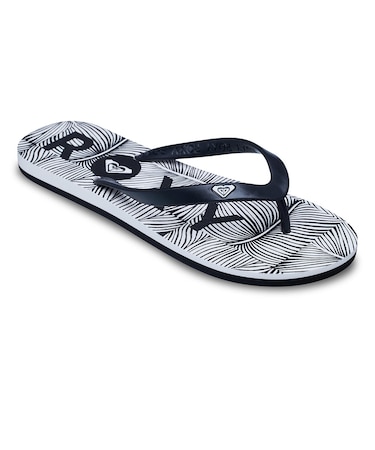 ロキシー（ROXY）TAHITI VII ボタニカル柄ビーチサンダル 26SPERSD261092BKW
