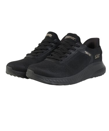 スケッチャーズ（SKECHERS）スニーカー カジュアルシューズ スリップインズ ボブス スポート スクワッド カオス ブラック 117497W-BBK