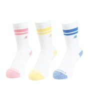 ニューバランス（new balance）Active ライフスタイル ストライプド クルー ソックス 3足組 LAS35210AA2