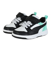 プーマ（PUMA）ジュニアスニーカー スポーツシューズ リバウンドV6 AC+IF ホワイト グリーン 39742036 カジュアルシューズ