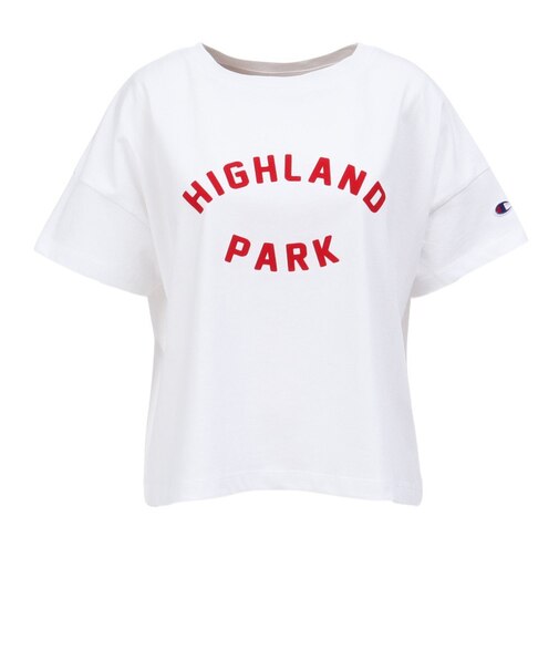 チャンピオン-ヘリテイジ（CHAMPION-HERITAGE）リラックス フロッキープリント 半袖Tシャツ CW-D312  010