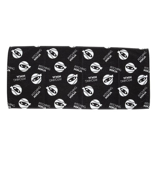 ピッチングニンジャ（PITCHING NINJA ）野球 フェイスタオル OT1326SS0003-BLK