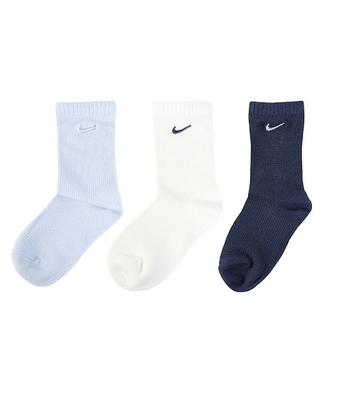ナイキ（NIKE）ジュニア ソフト&コージー ワッフルソックス 3足組