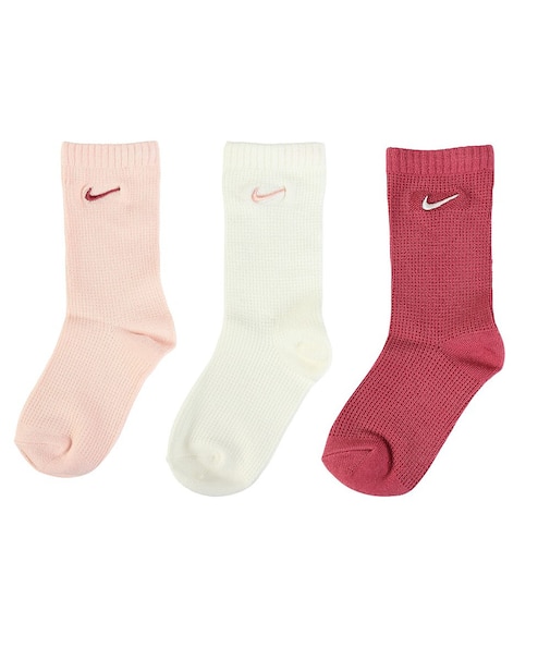 ナイキ（NIKE）ジュニア ソフト&コージー ワッフルソックス 3足組 BN1287-ADZ