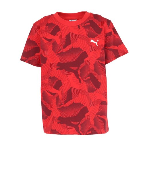 プーマ（PUMA）ESS LOGO LAB ストーリー 2 半袖Tシャツ 694255 11 RED