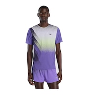 ニューバランス（new balance）Race Day ウルトラライトプリントTシャツ MT61Q7IDEPU