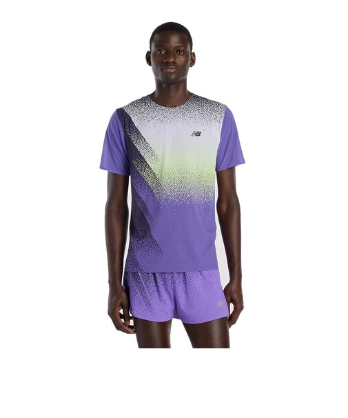 ニューバランス（new balance）Race Day ウルトラライトプリントTシャツ MT61Q7IDEPU