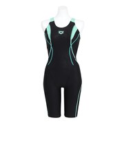 アリーナ（ARENA）フィットネス水着 レディース 水泳 フィットネスワンピース スパッツ AS6SWF12L BKEM