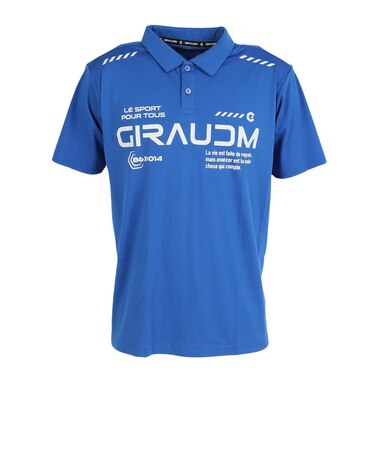 ドライプラスクール シャインブロックUV AUTHENTIC P 半袖ポロシャツ CT6S0013-TR863-GRSD BLU