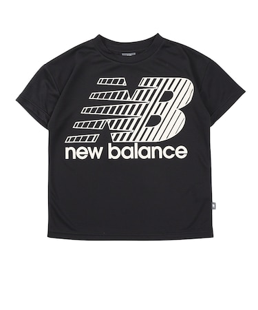 ニューバランス（new balance）ジュニア ポリエステル ビッグロゴ 半袖Tシャツ YT61U536BK