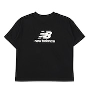 ニューバランス（new balance）ジュニア スタックド ロゴ 半袖Tシャツ YT6124DNBK