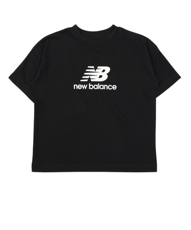 ニューバランス（new balance）ジュニア スタックド ロゴ 半袖Tシャツ YT6124DNBK