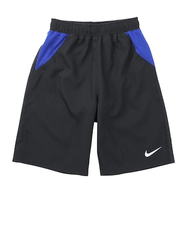 ナイキ（NIKE）スクール水着 ジュニア 男子 水泳 ボーイズボレーショーツ 黒×青 110-170サイズ 1991123-0010 男子水着 ルーズトランクス