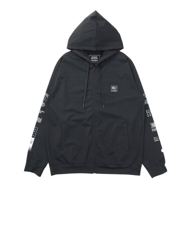 オーシャンパシフィック（Ocean Pacific）ラッシュガード ナイロンストレッチパーカーグラフィック 516477BK