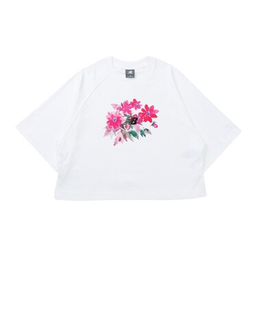 ニューバランス（new balance）ウォーターカラーピンクボクシーTシャツ WT61O9PRWT
