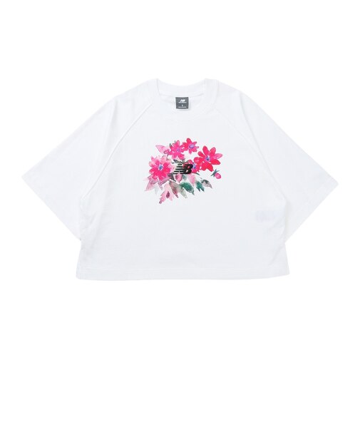 ニューバランス（new balance）ウォーターカラーピンクボクシーTシャツ WT61O9PRWT