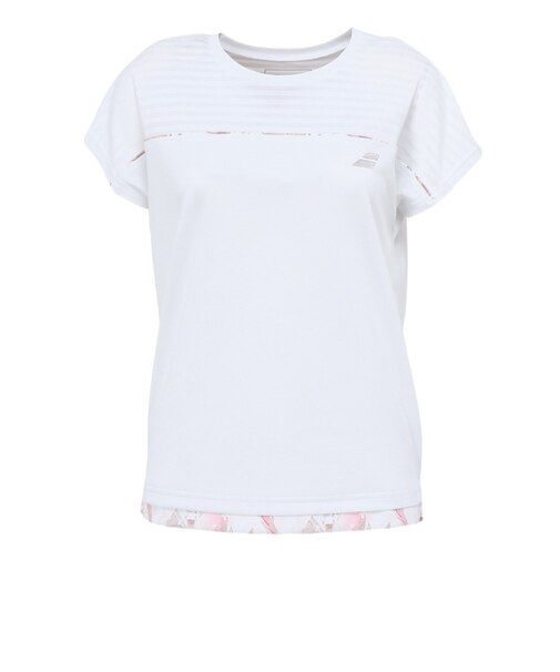バボラ（BABOLAT）テニスウェア CLUB ショートスリーブシャツ BWG6331C-WH
