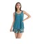 ロキシー（ROXY）フィットネス水着 レディース 水泳 STAY TRUE タンキニ 水着 Aラインシルエット 緑 S-Lサイズ 26SPRSW261503G…