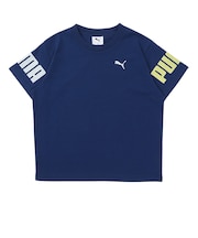 プーマ（PUMA）ガールズ ESS エレベーテッド クール 半袖 Tシャツ 695789 49 BLU
