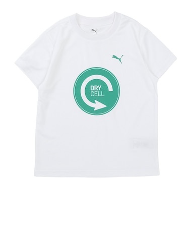 プーマ（PUMA）ジュニア ESS エレベーテッド ポリ 半袖Tシャツ 693703 02 WHT