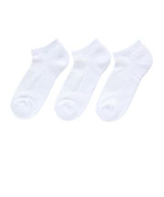 デュアリグ（DUARIG）底パイル スニーカーソックス 3足組 23～25cm 6S0106-WASK-895GSA WHT