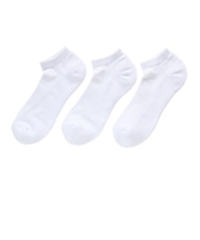 デュアリグ（DUARIG）底パイル スニーカーソックス 3足組 25～27cm 6S0074-WASK-894GSA WHT